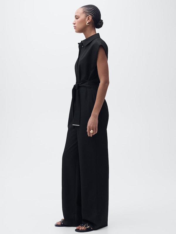 MANGO MANGO Jumpsuit 'Rondi' in Schwarz Riesige Rabatte