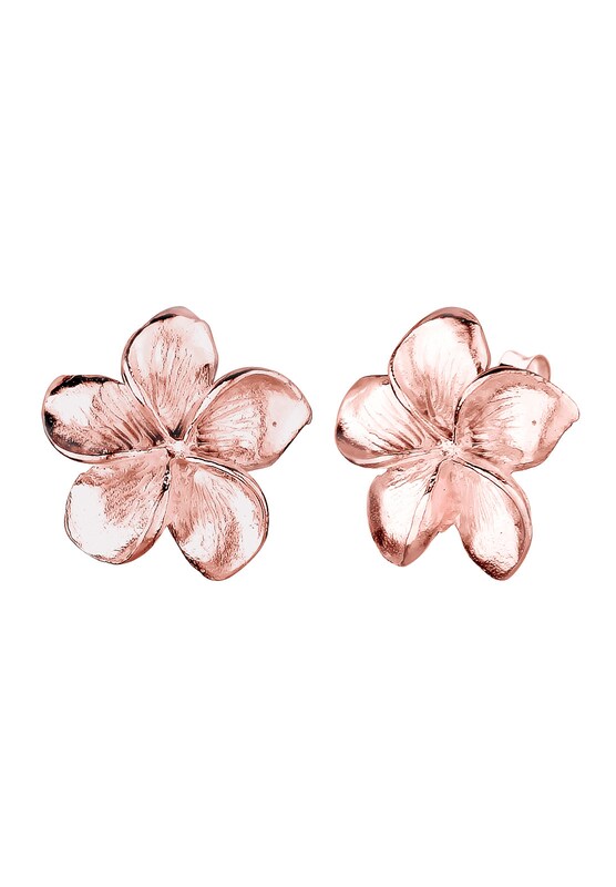 ELLI ELLI Ohrringe 'Frangipani Blüte' in Rosegold Angebote