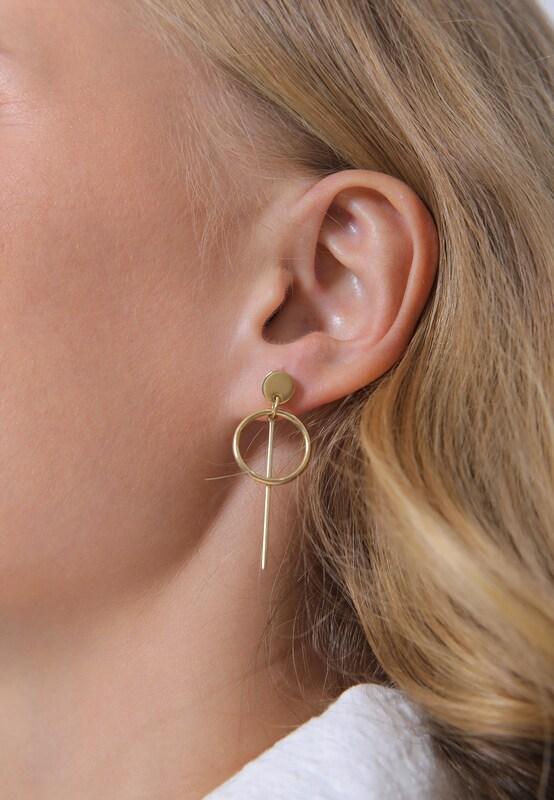 ELLI ELLI Ohrringe 'Geo' in Gold Limitierter Zeitrabatt