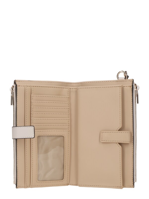 GUESS GUESS Portemonnaie 'Laurel' in Ecru 50% Rabatt mit kostenlosem Versand