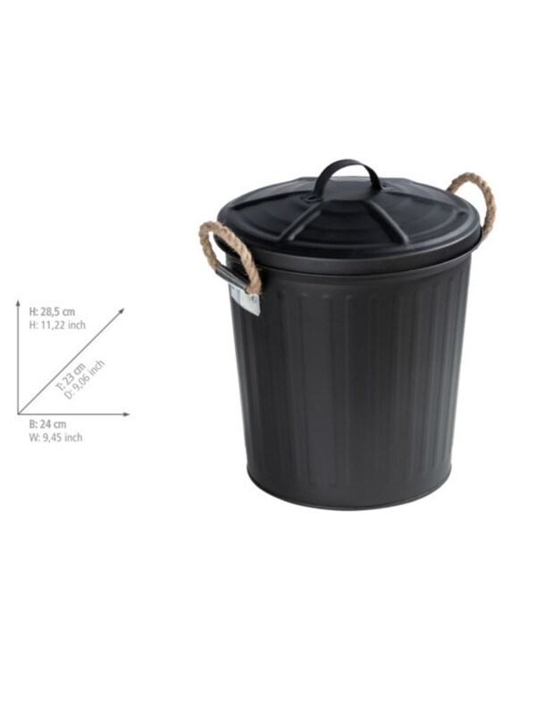 Wenko Wenko Kosmetikeimer 'Gara' in Schwarz Zeitbegrenzte Promotion