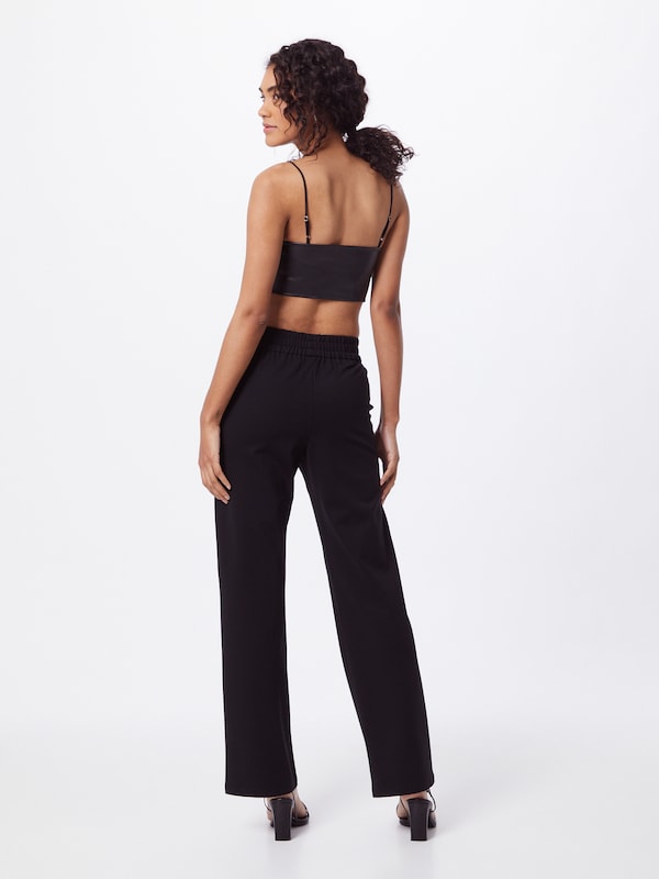 ONLY ONLY Wide Leg Hose 'Poptrash' in Schwarz Blitzverkäufe