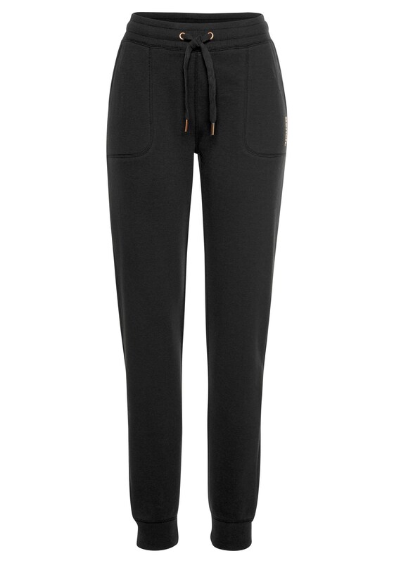 BENCH BENCH Tapered Loungehose in Schwarz Rabatt