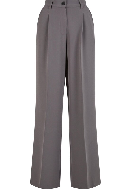 Urban Classics Urban Classics Wide Leg Bundfaltenhose in Grau Online Shopping