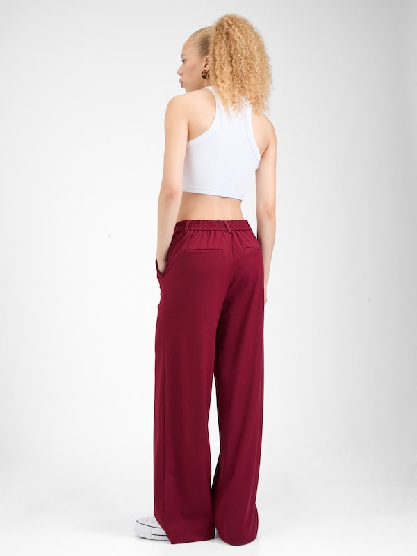 VILA VILA Wide Leg Hose 'VIVARONE' in Dunkelrot Jubiläumsangebot