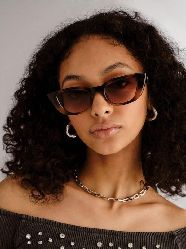 LE SPECS LE SPECS Sonnenbrille 'DREAM LOVER' in Cognac Dunkelbraun Im Verkauf
