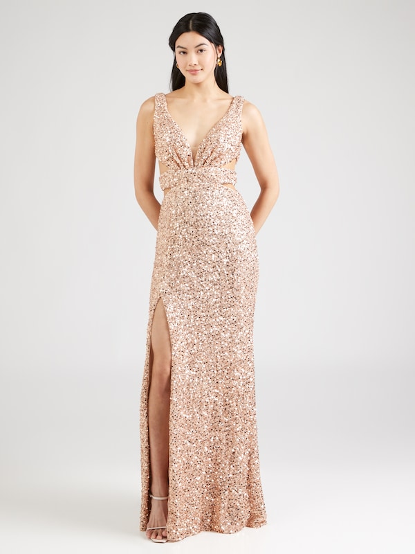 Unique Unique Kleid in Gold Fabrik Onlineshop