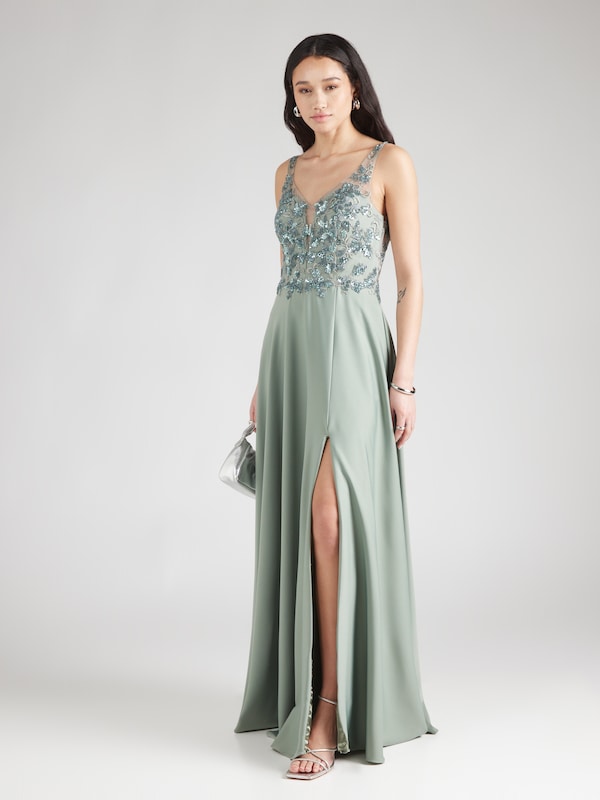Unique Unique Kleid in Pastellgrün Valentinstagsangebot