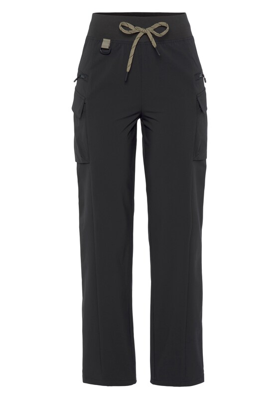 LASCANA ACTIVE LASCANA ACTIVE Regular Outdoorhose in Schwarz Letzte 3 Tage