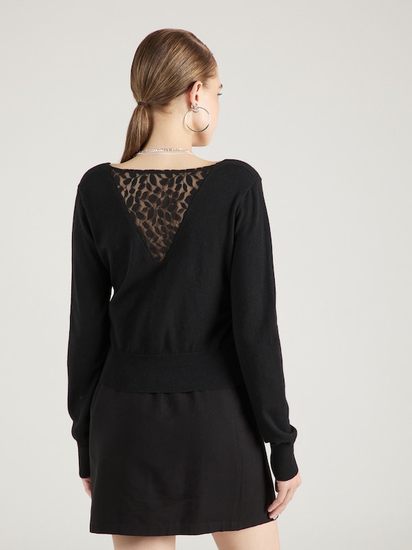 ABOUT YOU ABOUT YOU Pullover 'Lara' in Schwarz 50% Rabatt mit kostenlosem Versand