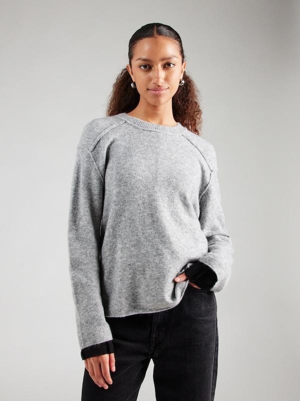 ABOUT YOU ABOUT YOU Pullover 'Birka' in Graumeliert Fabrikladen