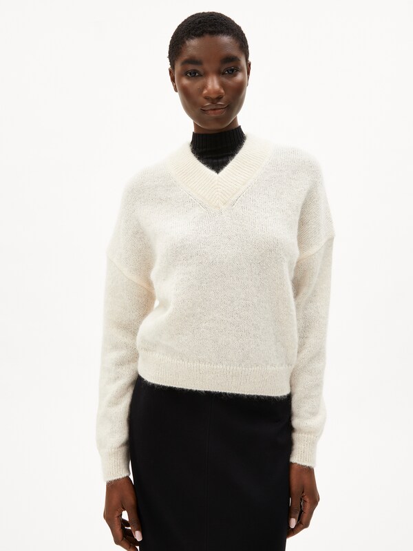 ARMEDANGELS ARMEDANGELS Strickpullover ' MOHAIR ' in Beige zollfrei