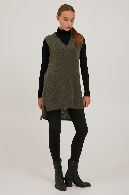 PULZ Jeans PULZ Jeans Pullover 'ASTRID' in Grün Rabatte dieses Monats