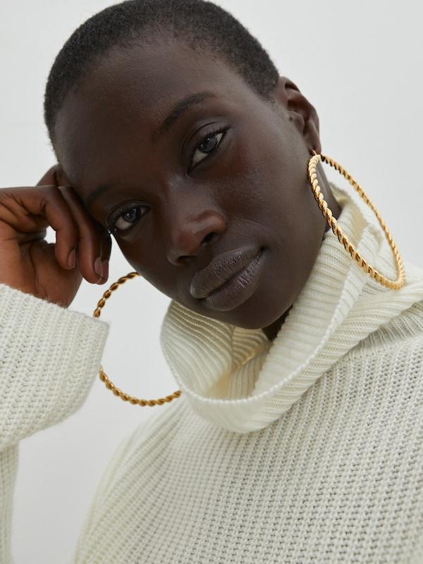 EDITED EDITED Pullover mit Kaschmiranteil 'Allegra' in Weiß Meist gekauft