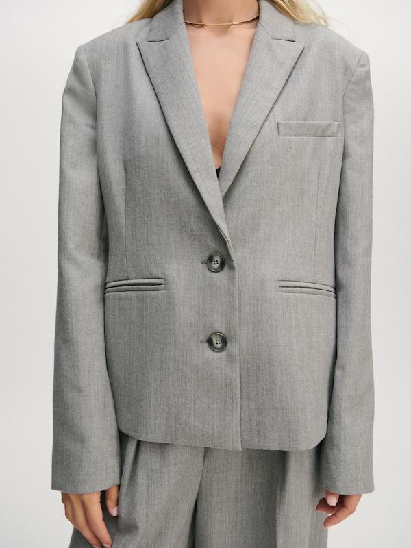 ABOUT YOU x Marie von Behrens ABOUT YOU x Marie von Behrens Blazer 'Caya' in Hellgrau Günstig kaufen
