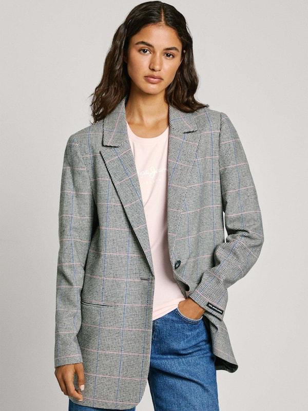 Pepe Jeans Pepe Jeans Blazer 'Flavia' in Anthrazit Blitzangebot
