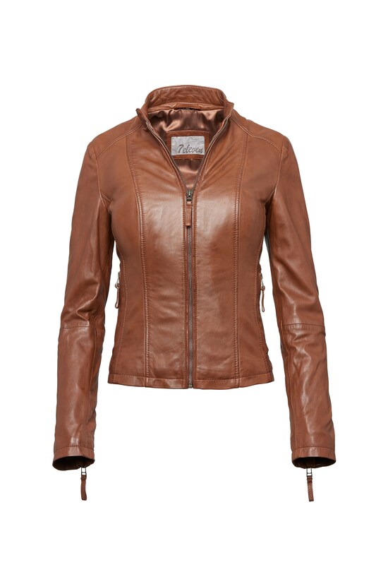 7ELEVEN 7ELEVEN Lederjacke SEPENELOPE in Braun