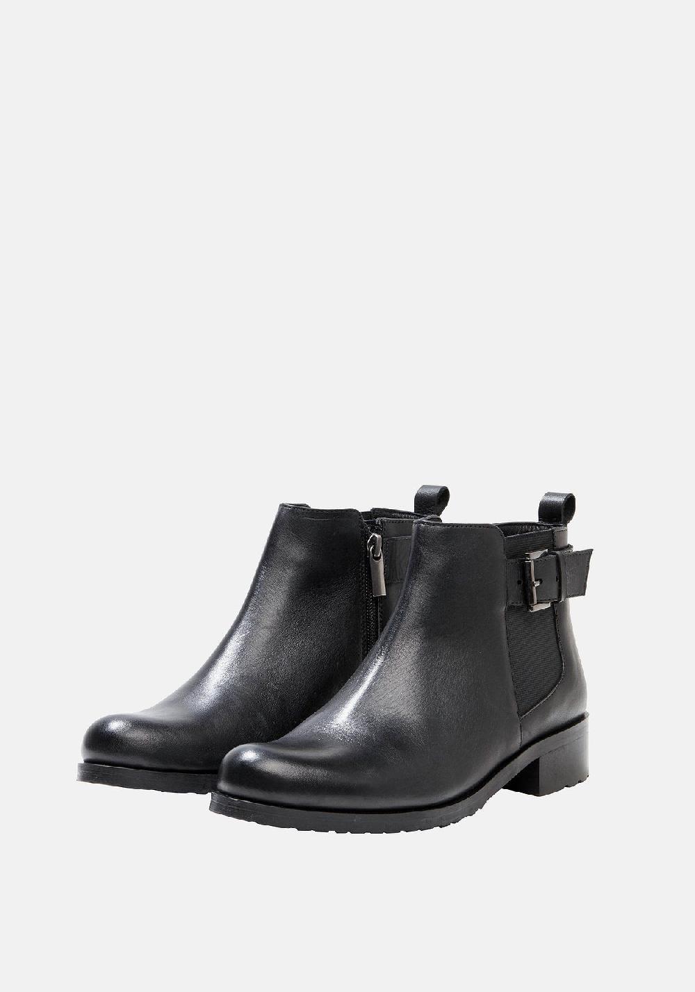 sheego Stiefelette mit Band und Schnalle am Schaft Große Rabatte