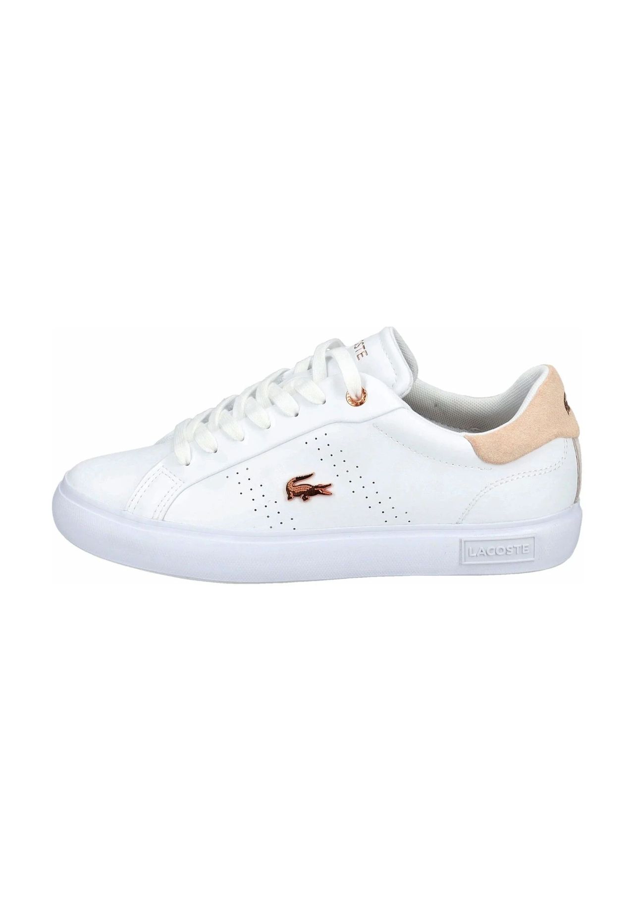 LACOSTE Sneaker Leder Logo-Emblem für Damen Verkauf