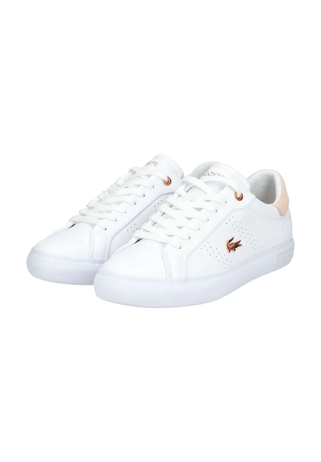 LACOSTE Sneaker Leder Logo-Emblem für Damen Verkauf