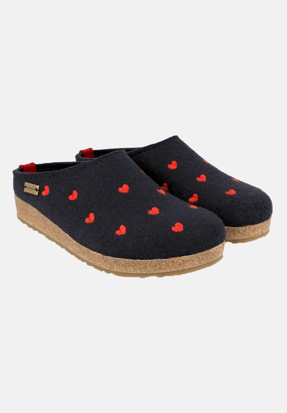 HAFLINGER Clogs Grizzly Cuoricini Preisnachlass