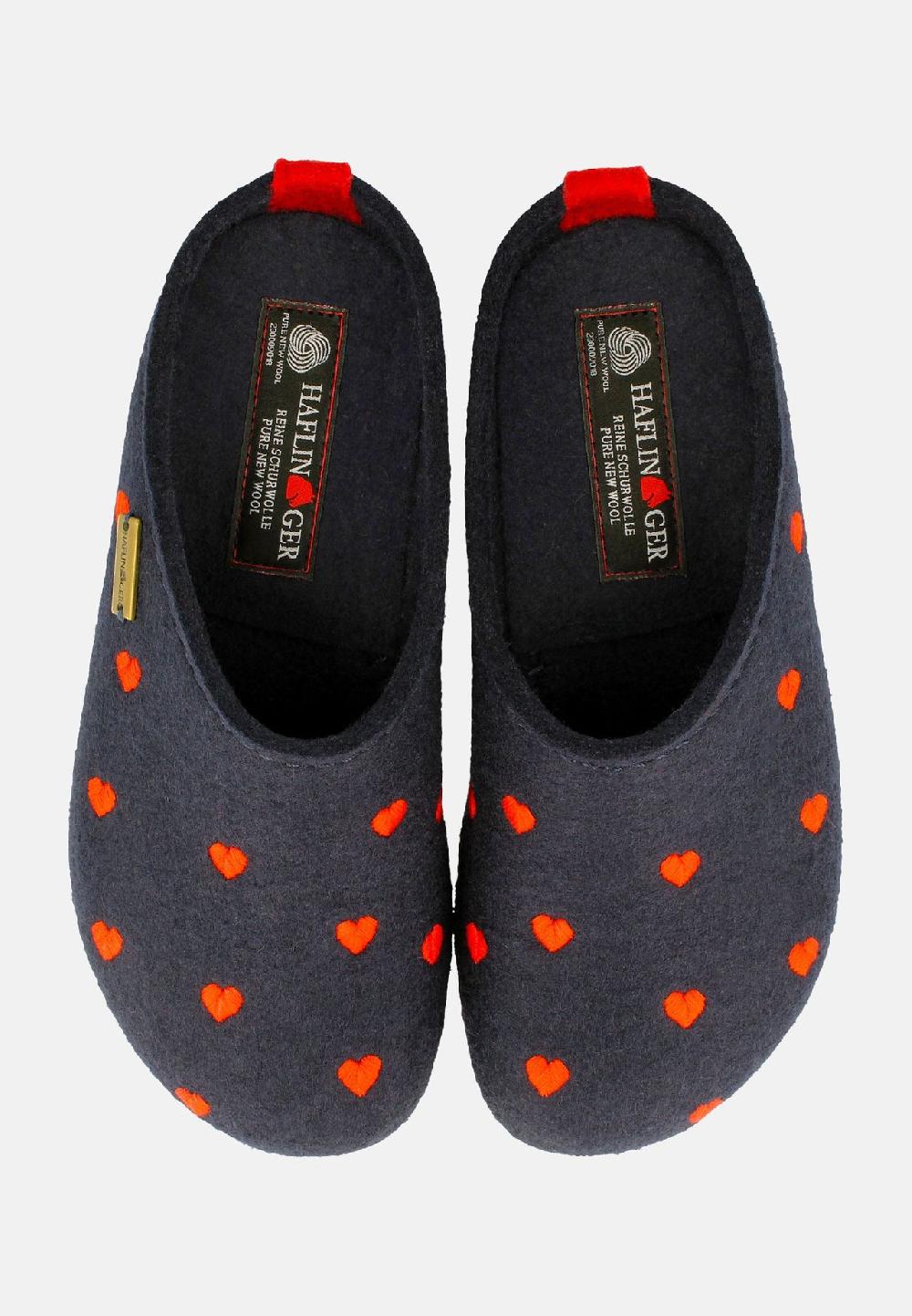 HAFLINGER Clogs Grizzly Cuoricini Preisnachlass