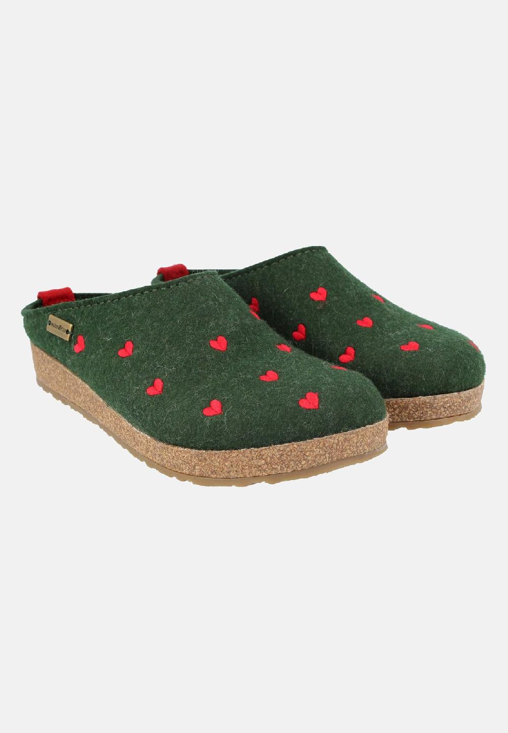 HAFLINGER Clogs Grizzly Cuoricini Saisonschlussverkauf