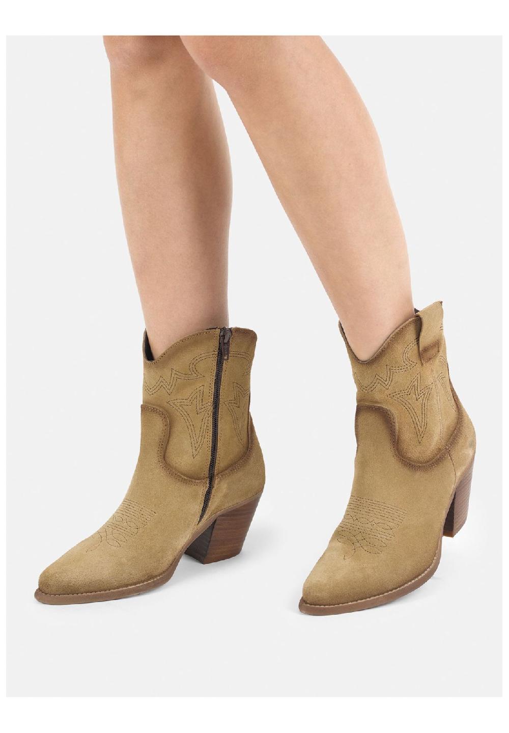 Felmini Veloursleder Stiefelette Vatertagsangebot