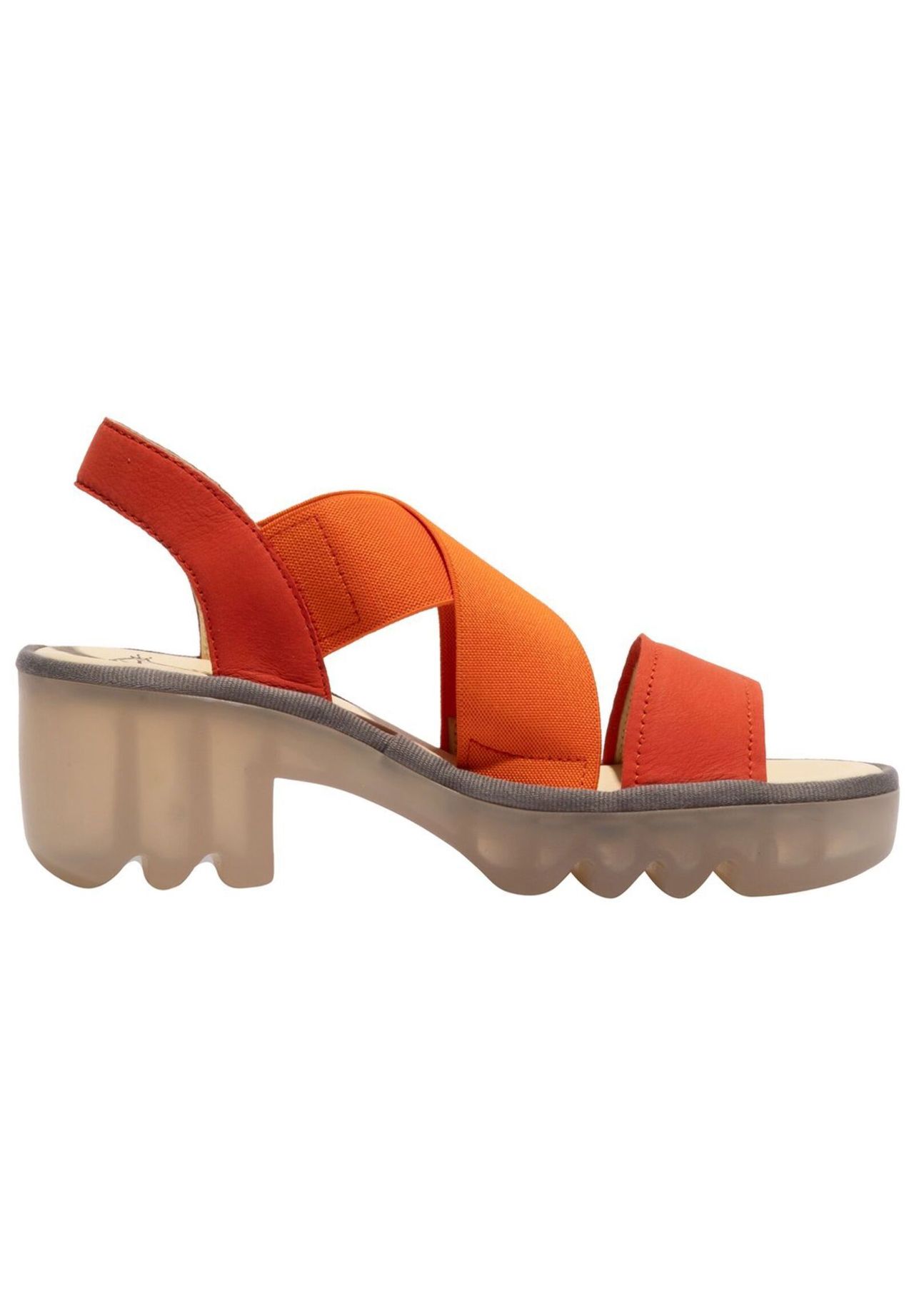Fly London Leder/Textil Sandalen Im Verkauf