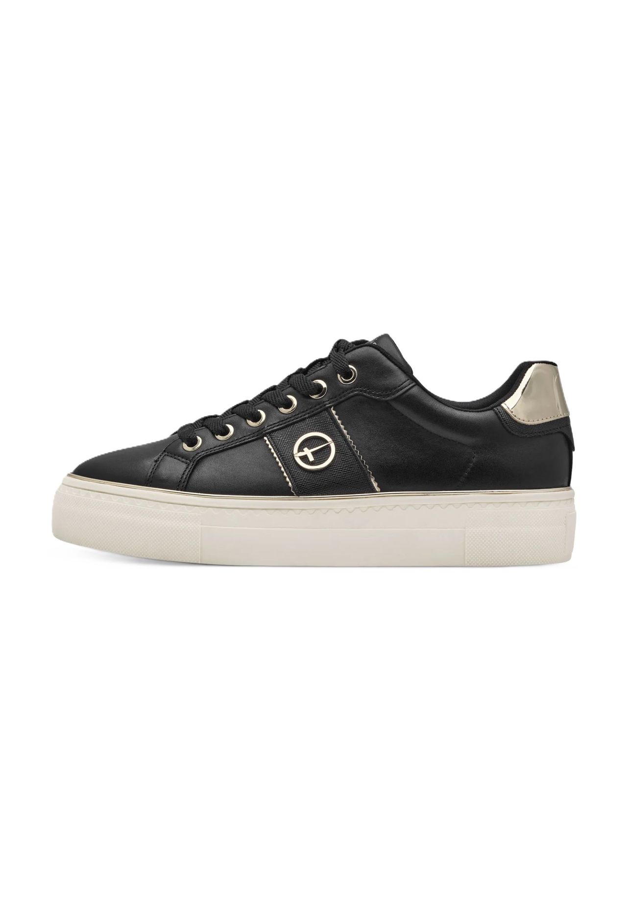 Tamaris Sneaker Emblem Leder für Damen Versandkostenfrei