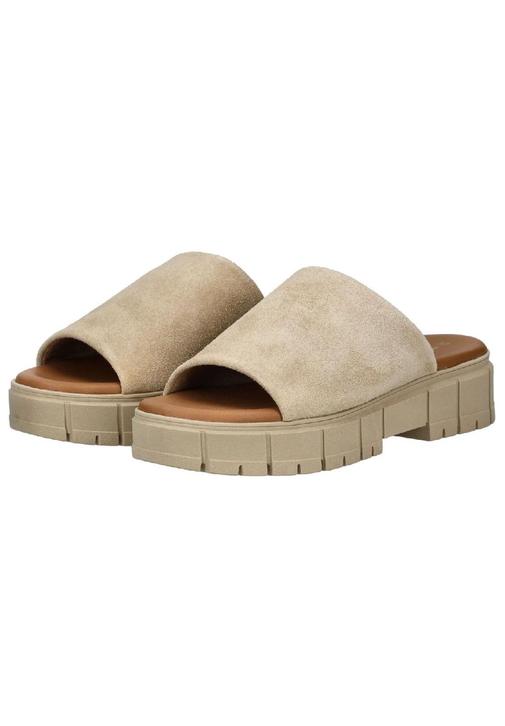 Tamaris Veloursleder Pantoletten Fabrikpreis
