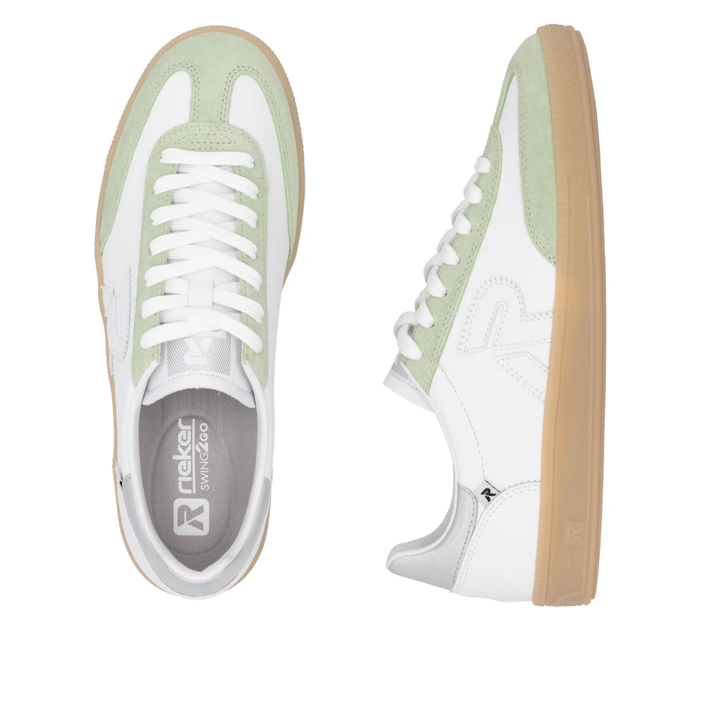 RIEKER Sport Sneaker »San Diego« Retro-Sneaker Freizeitschuh Halbschuh mit herausnehmbarem Fußbett ▷ für Auslauf