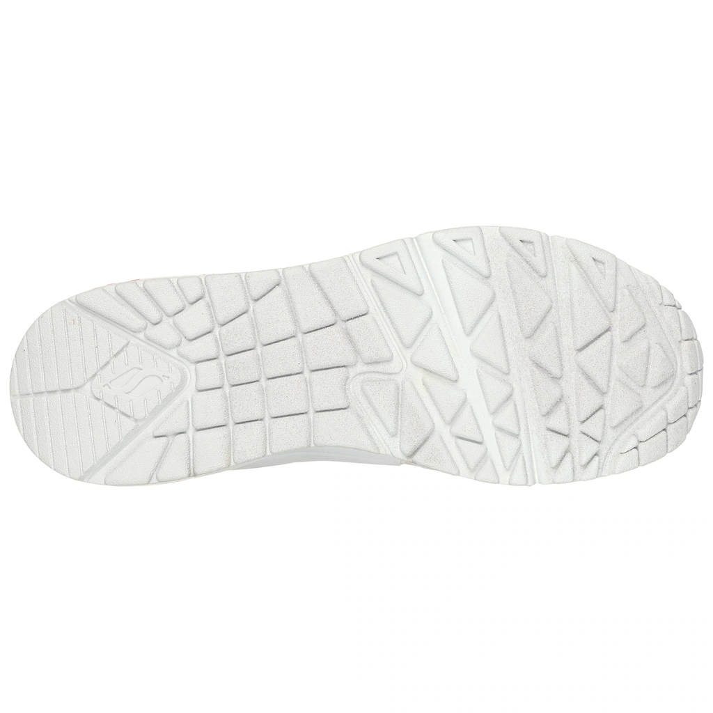 Skechers Wedgesneaker »UNO-SPREAD THE LOVE« Freizeitschuh Halbschuh Schnürschuh mit coolem Graffiti-Print im Angebot