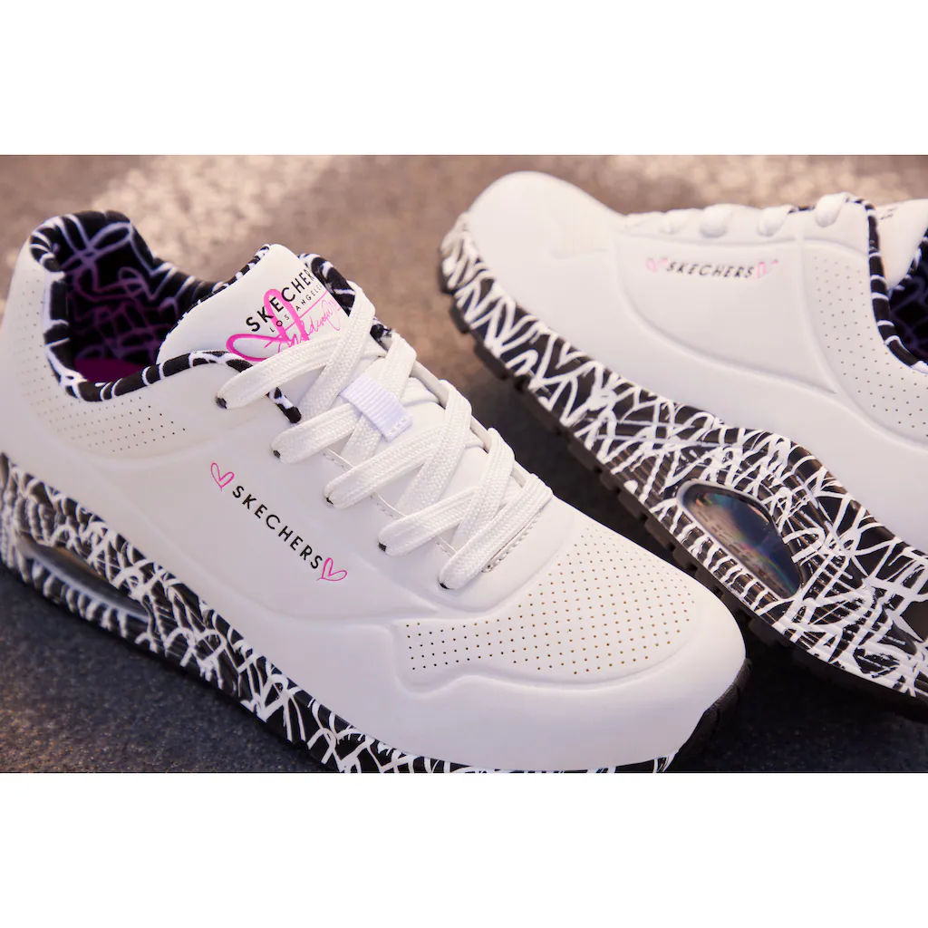 Skechers Sneaker »UNO LOVING LOVE« Freizeitschuh Halbschuh Schnürschuh mit Luftkammersohle Rabatt