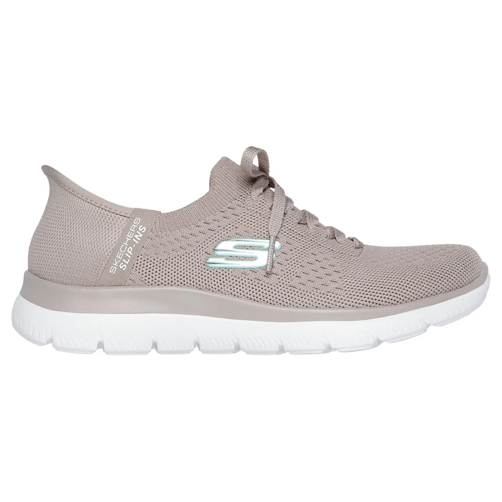 Skechers Slip-On Sneaker »SUMMITS-NEW DAILY« Slipper Freizeitschuh in veganer Verarbeitung kaufen Flash Sale