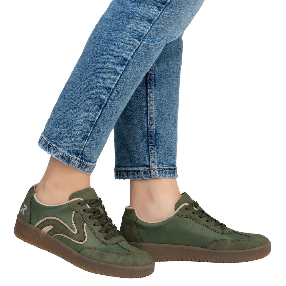 RIEKER Sport Plateausneaker Freizeitschuh Halbschuh Schnürschuh in veganer Verarbeitung bestellen Preisnachlass