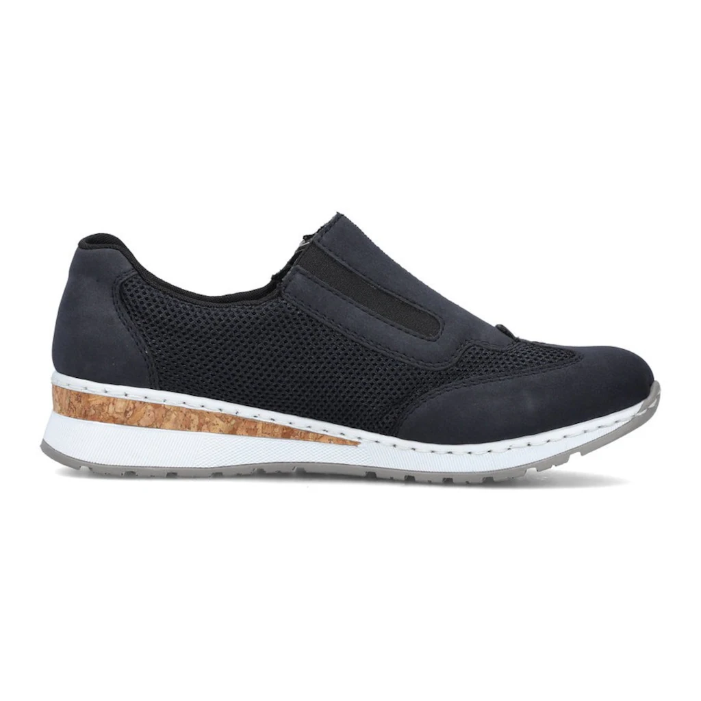 Rieker Slip-On Sneaker Slipper Schlupfschuh Freizeitschuh im Materialmix bestellen Weihnachtsangebot