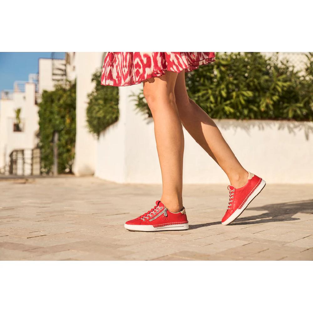 Rieker Slip-On Sneaker Slipper Schlupfschuh Halbschuh Freizeitschuh in schmaler Form ▷ für Heißer Verkauf