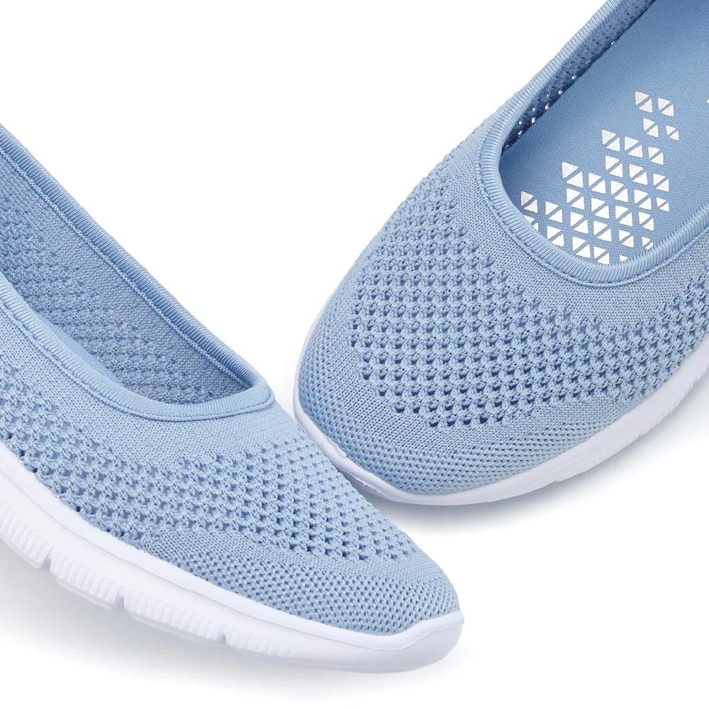 LASCANA Sneaker Ballerinas »ultraleichter Slipper Slip-On-Sneaker« Freizeitschuh aus Mesh weicher Innensohle VEGAN kaufen Tiefpreis
