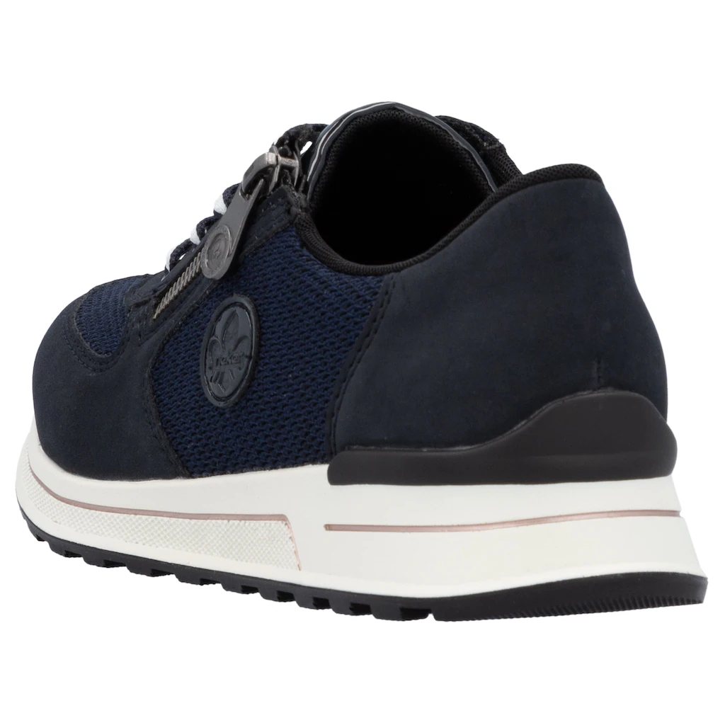 Rieker Sneaker Freizeitschuh Halbschuh Schnürschuh im Materialmix Black Friday Preise