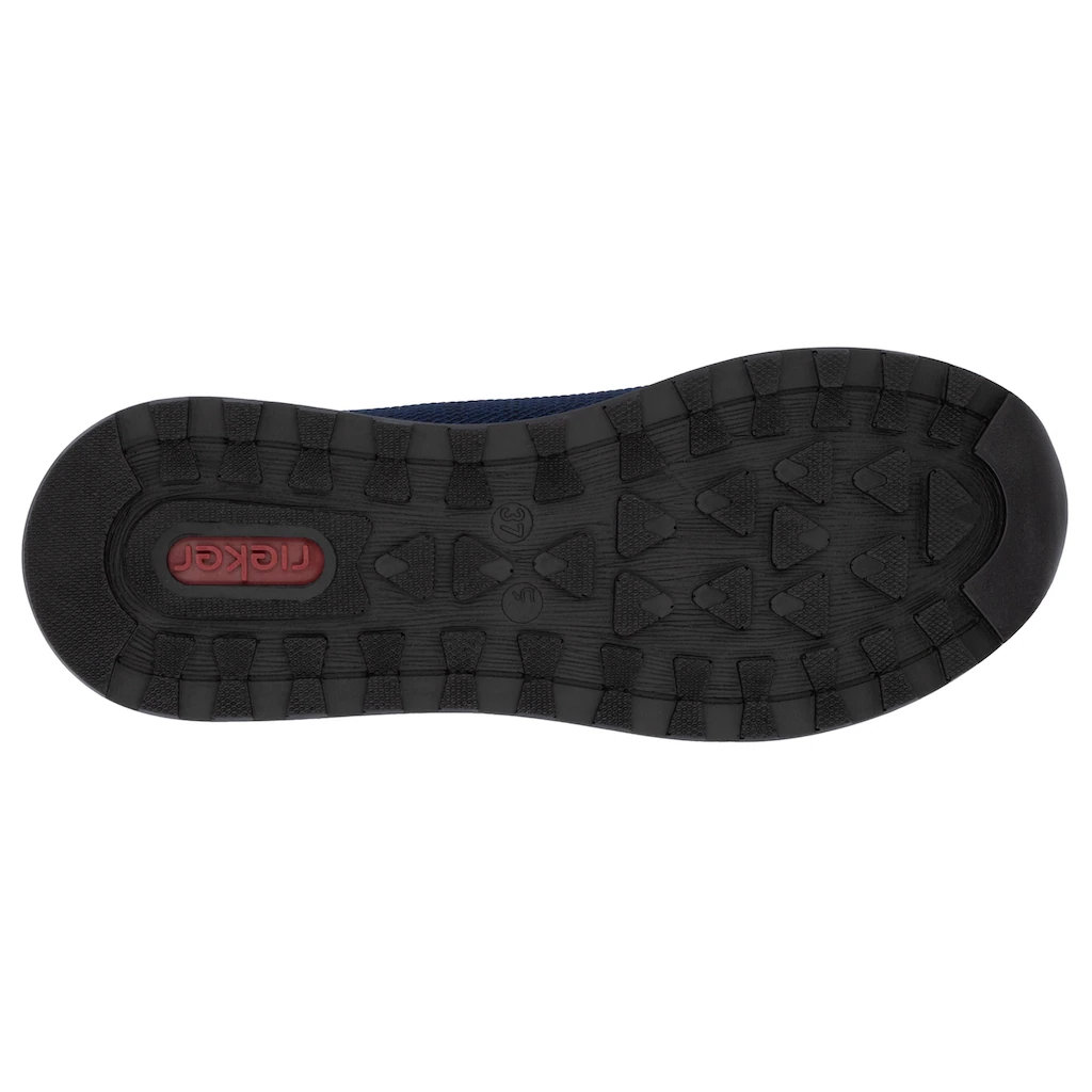 Rieker Sneaker Freizeitschuh Halbschuh Schnürschuh im Materialmix Black Friday Preise