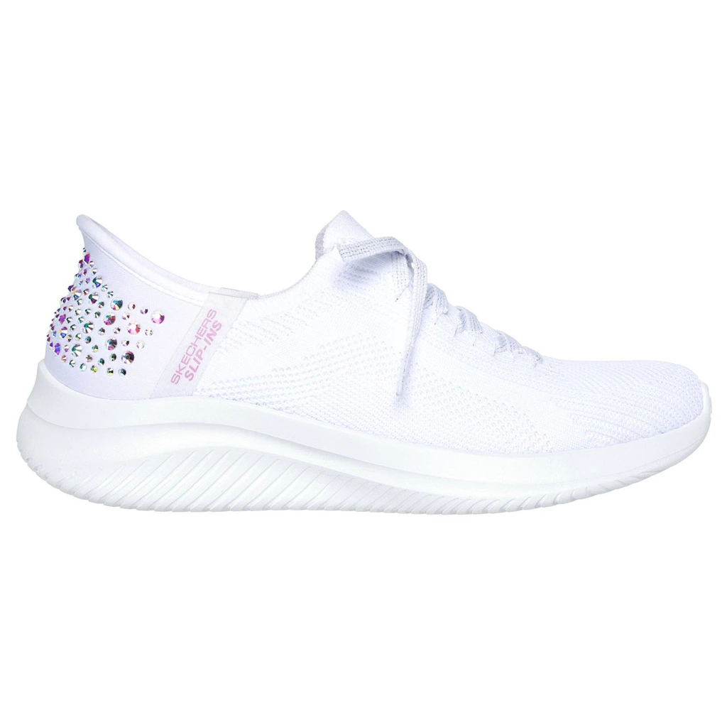Skechers Slip-On Sneaker »ULTRA FLEX 3.0-SHINING GLITZ« Komfortschuh Slipper Sneaker mit coolen Glitzer-Nieten bestellen zollfrei