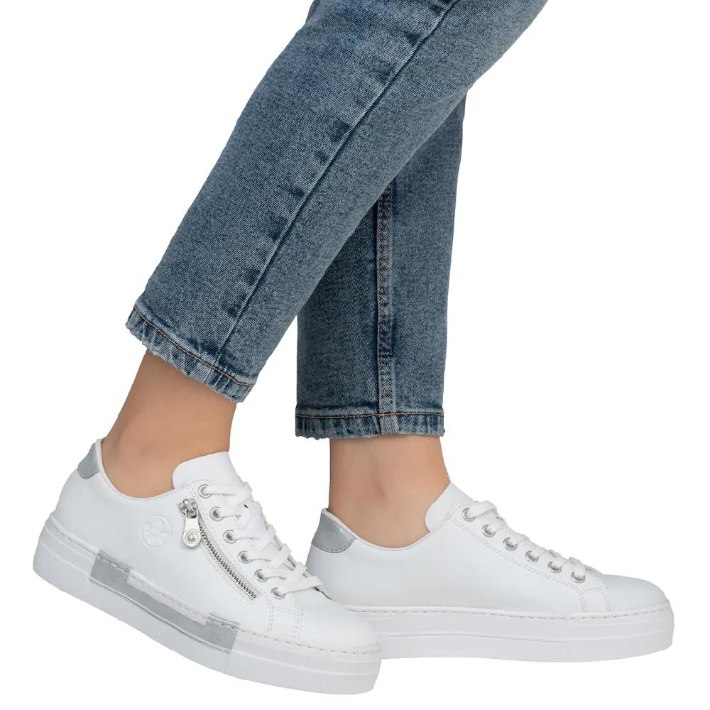 Rieker Plateausneaker mit Zierreißverschluss seitlich Freizeitschuh Halbschuh Schnürschuh online bestellen Muttertagsangebot