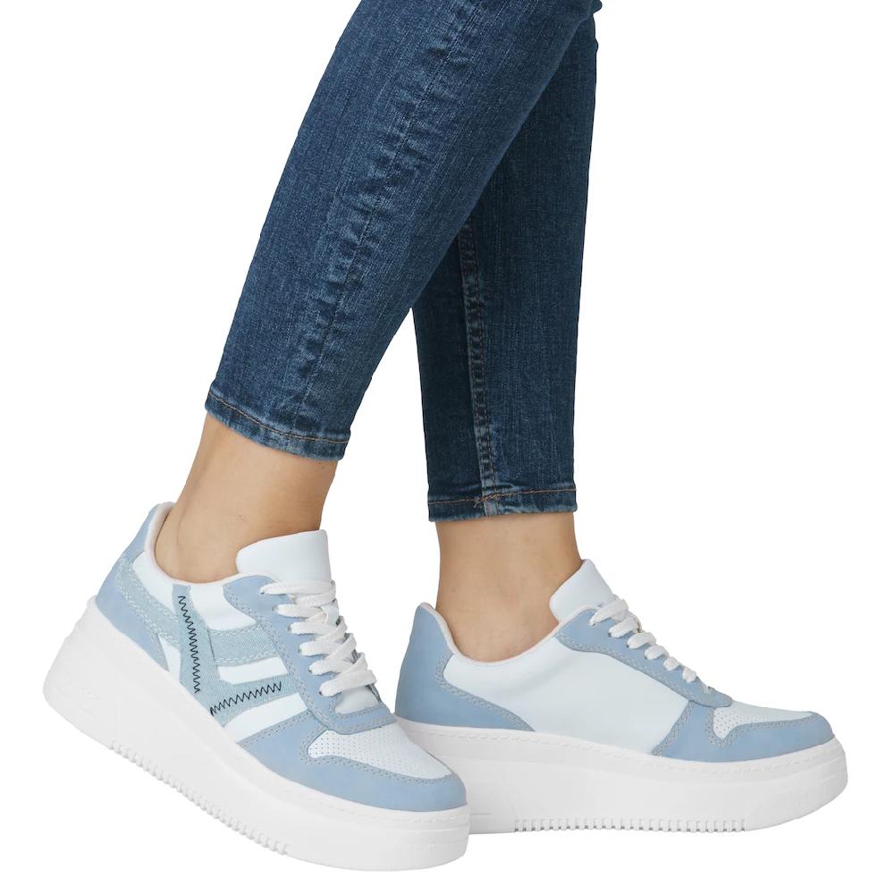 Rieker Plateausneaker Freizeitschuh Halbschuh Schnürschuh mit gepolstertem Schaftrand online bestellen Zeitlich begrenztes Angebot