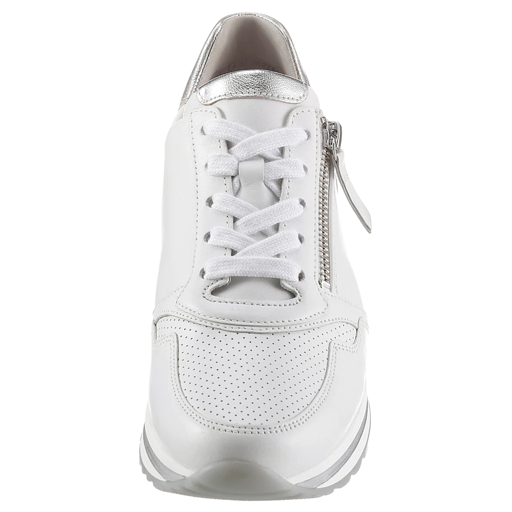 Gabor Keilsneaker »TURIN« mit silberfarbenen Details Freizeitschuh Halbschuh Schnürschuh Bis zu 50% Rabatt