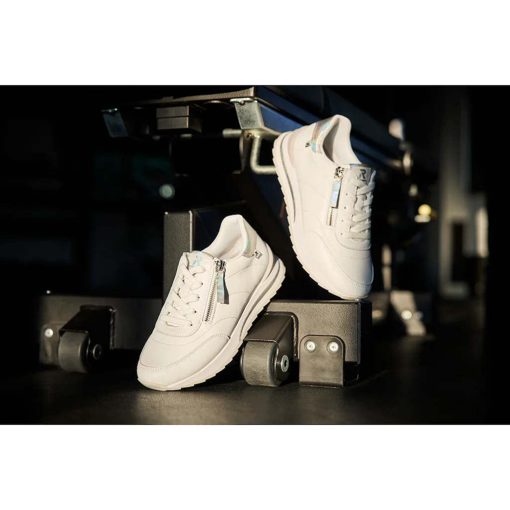 RIEKER Sport Plateausneaker Freizeitschuh Halbschuh Schürschuh in schmaler Form ▷ für Riesige Rabatte
