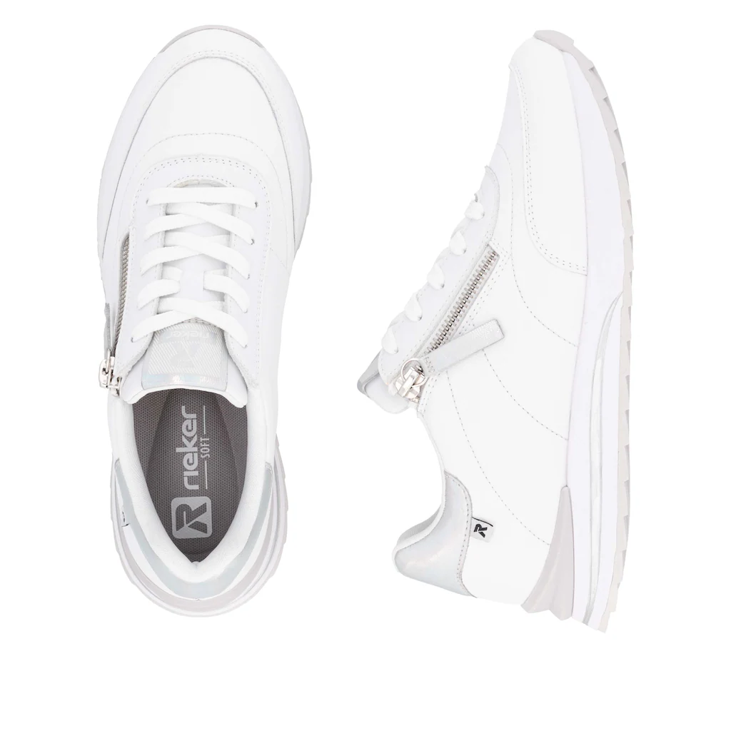 RIEKER Sport Plateausneaker Freizeitschuh Halbschuh Schürschuh in schmaler Form ▷ für Riesige Rabatte
