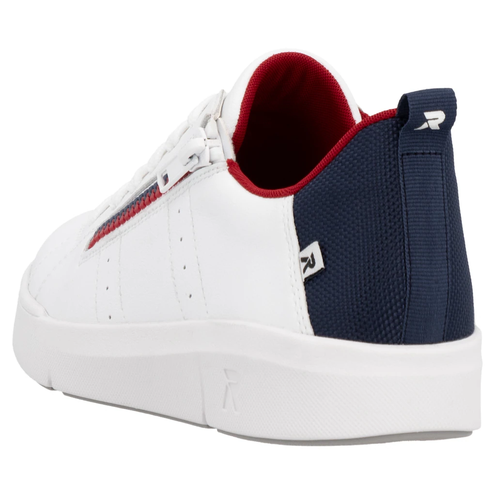 RIEKER Sport Sneaker Schnürung und Reißverschluss Freizeitschuh Halbschuh Schnürschuh ▷ für Fabrikladen
