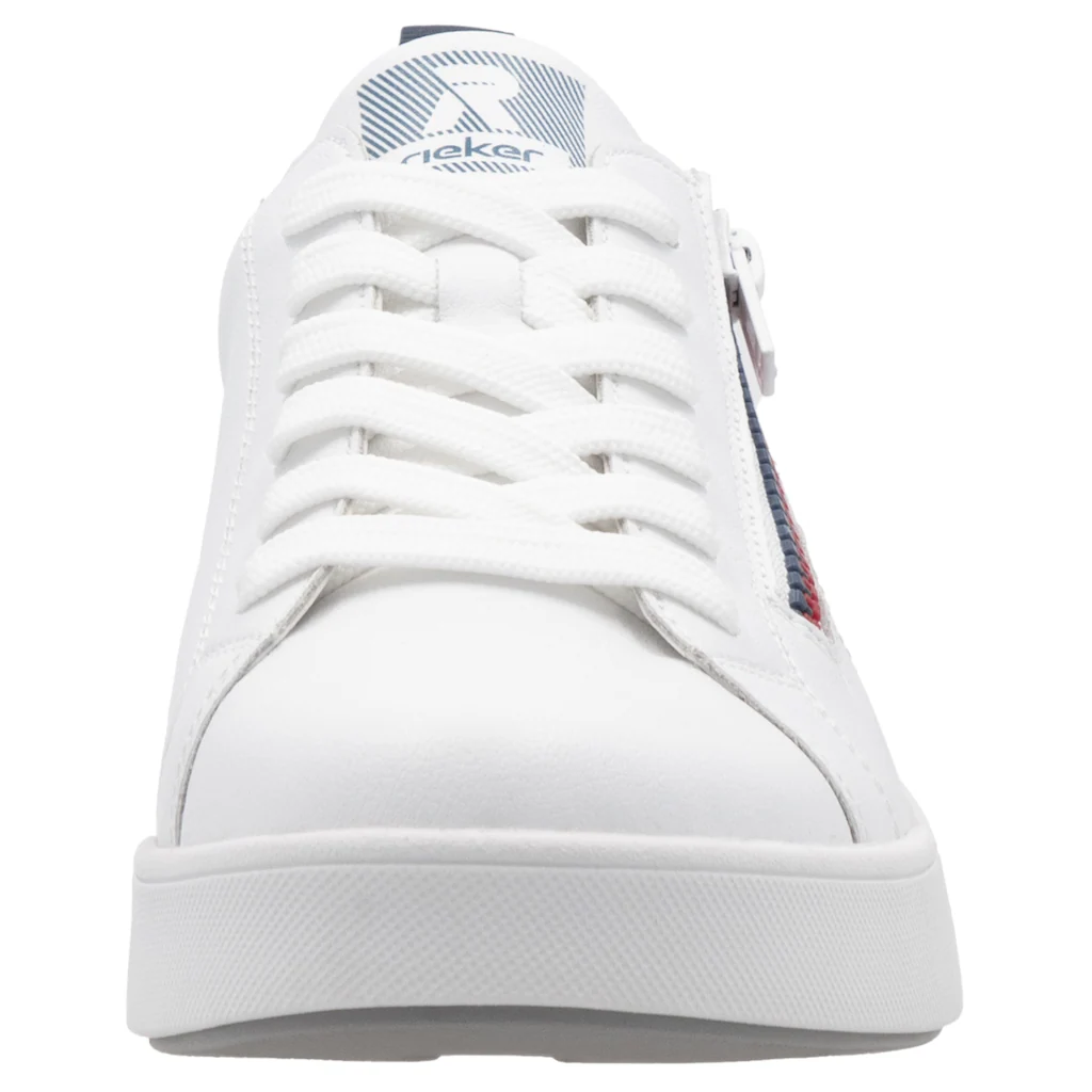 RIEKER Sport Sneaker Schnürung und Reißverschluss Freizeitschuh Halbschuh Schnürschuh ▷ für Fabrikladen