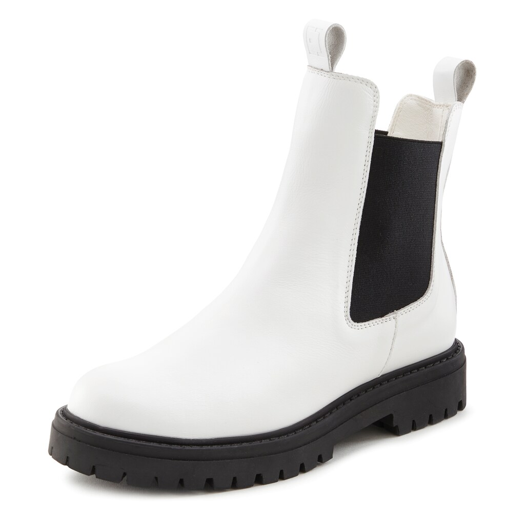 Elbsand Stiefelette Chelseaboots Schlupfstiefel Bikerboots aus Leder ▷ für Begrenzt auf 3 Tage